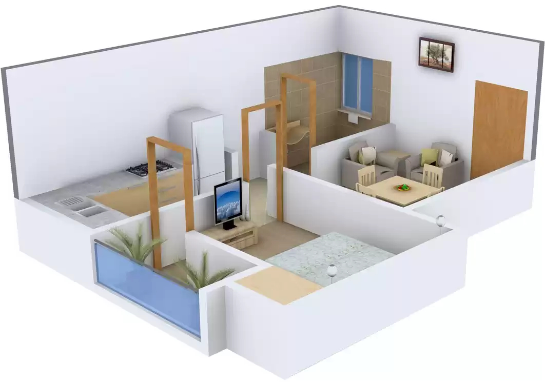 3DFloorPlan of Shiv Om Associates Homes 1