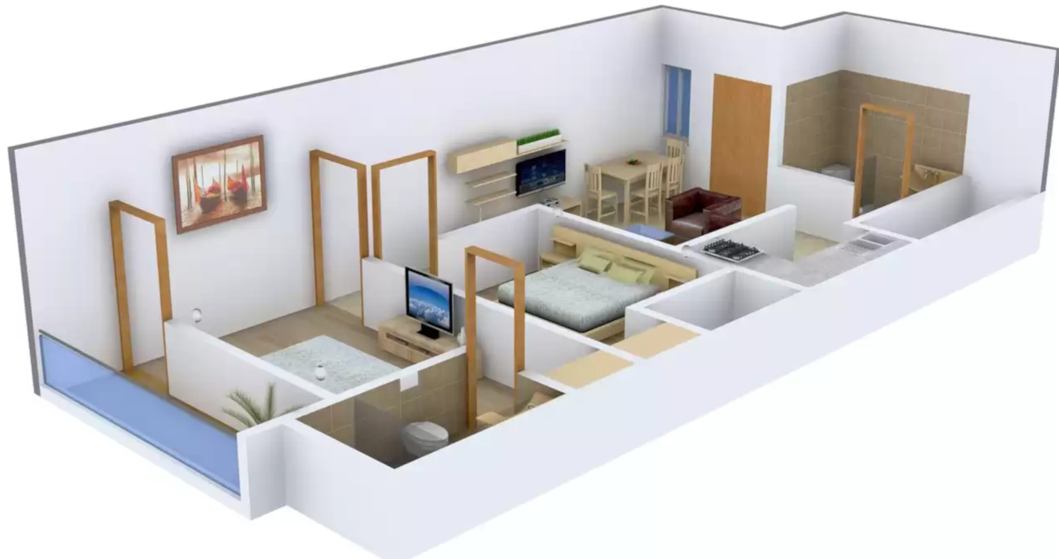 3DFloorPlan of Shiv Om Associates Homes 1