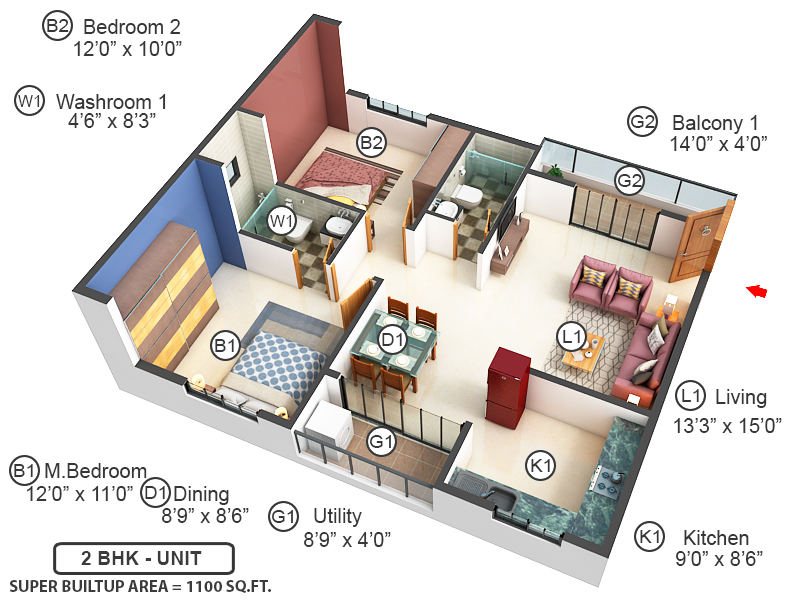 3DFloorPlan of United Highlands