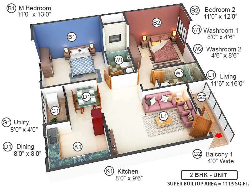 3DFloorPlan of United Highlands