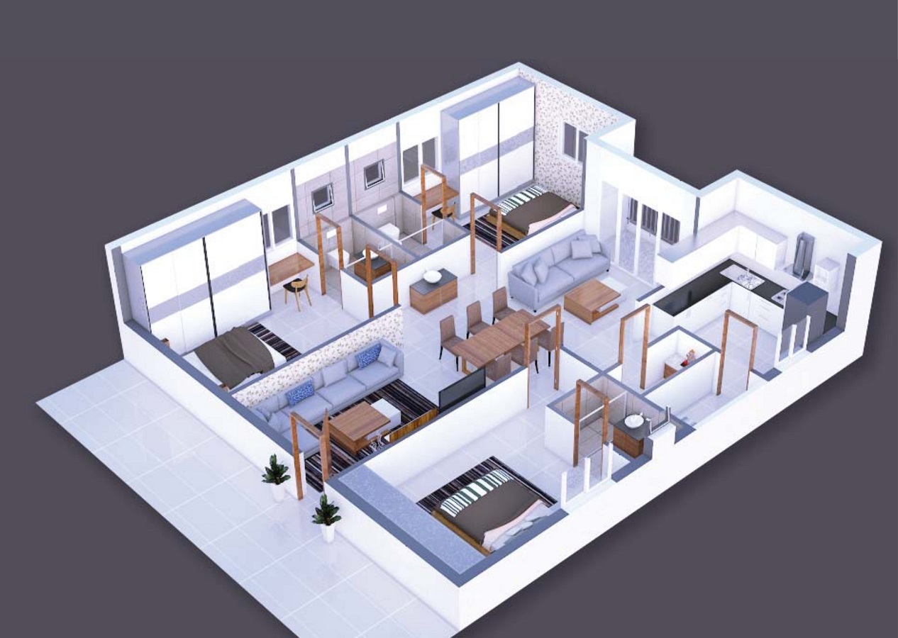 3DFloorPlan of Hallmark Vesta