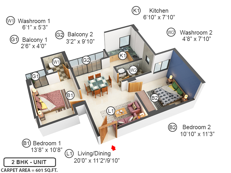 3DFloorPlan of Protech Galaxy