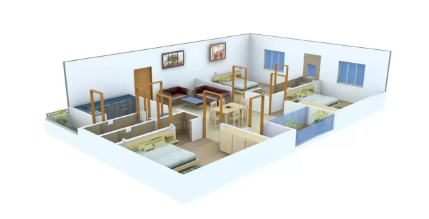 3DFloorPlan of Shri Pride