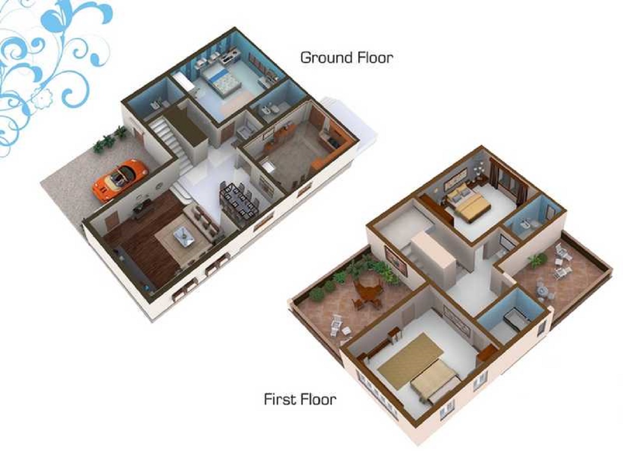 3DFloorPlan of Meadow Villas