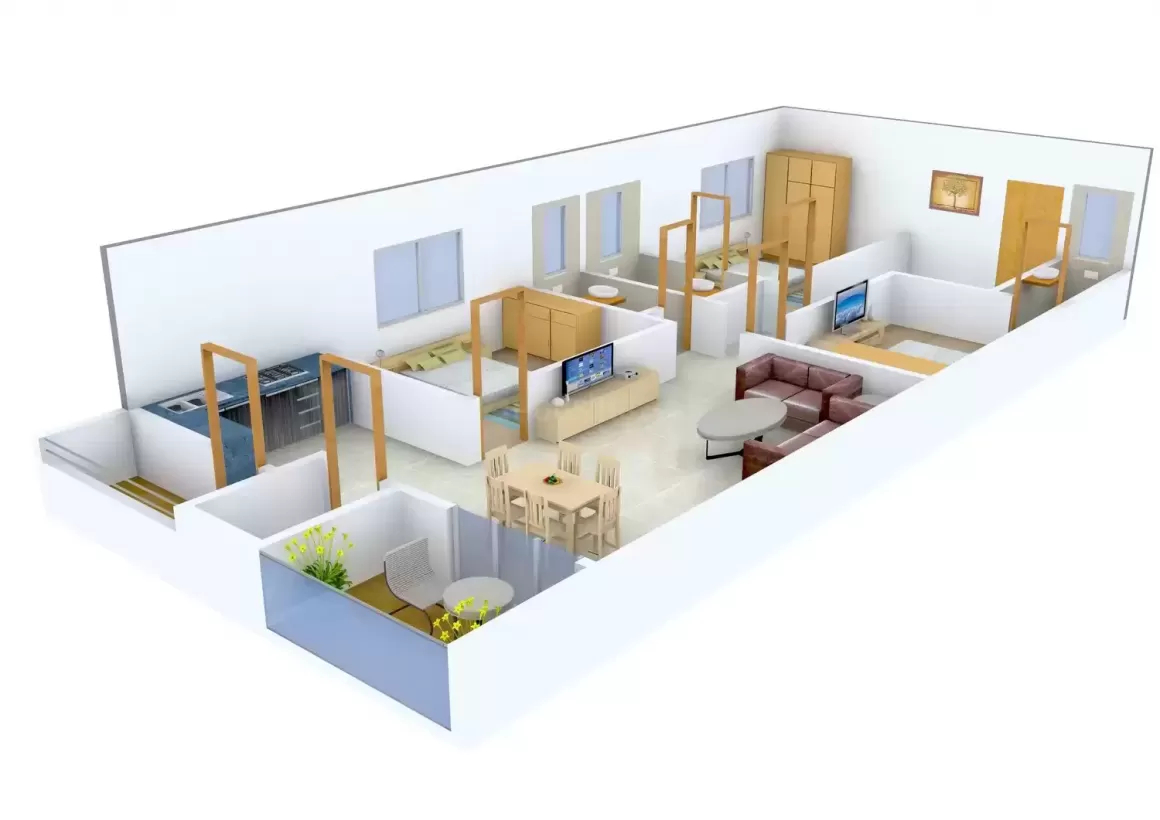 3DFloorPlan of S V S S Niwas