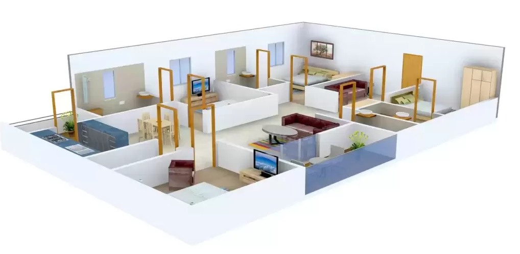 3DFloorPlan of S V S S Niwas