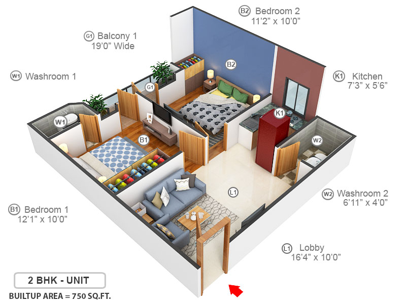 3DFloorPlan of Hark Sai Homes