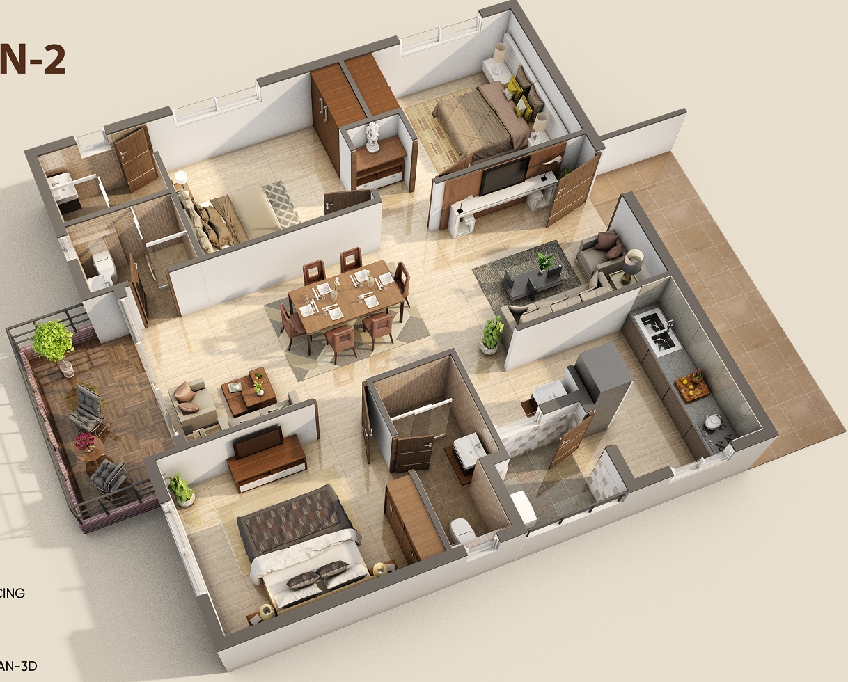3DFloorPlan of Northstar Park Ave