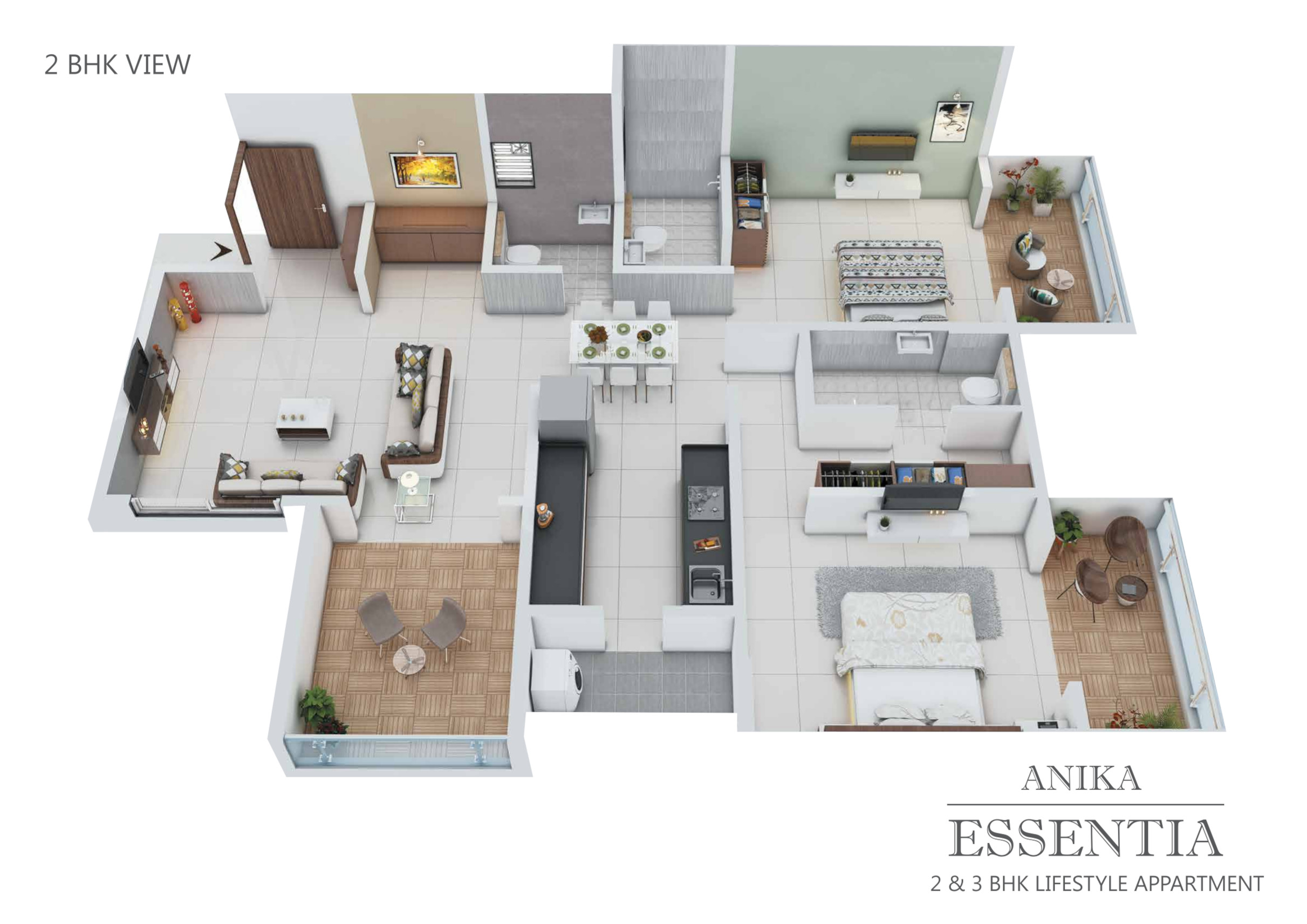 3DFloorPlan of Anika Essentia