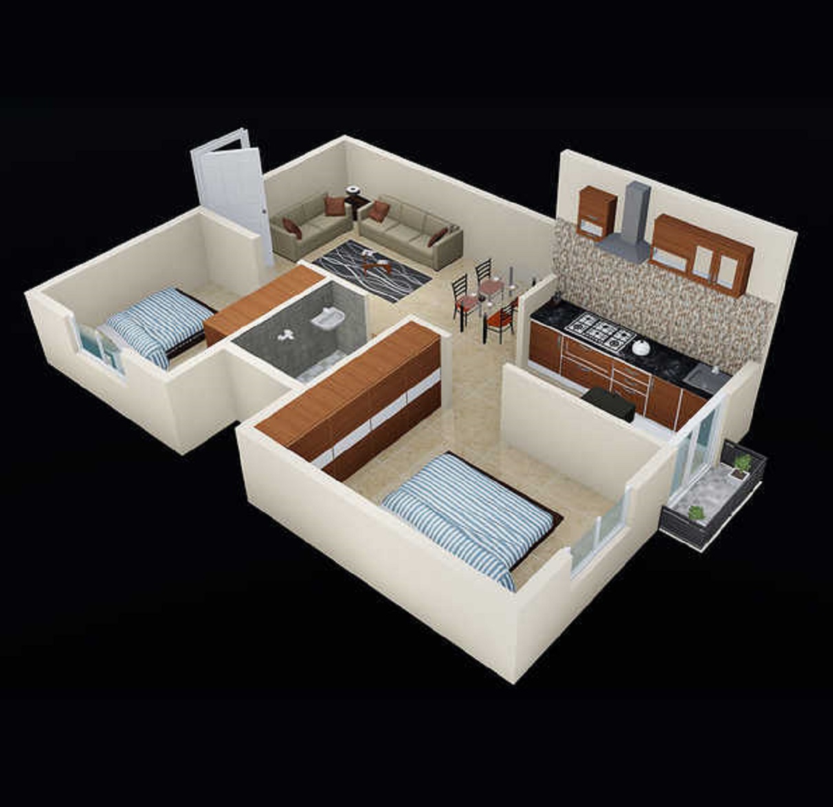 3DFloorPlan of Aswani Vamani