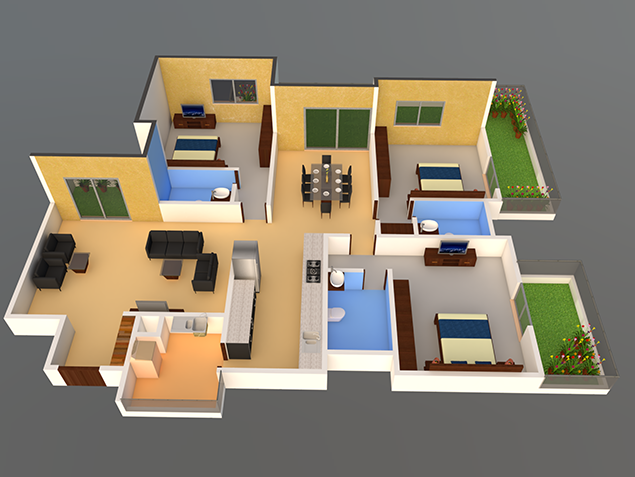 3DFloorPlan of Mana Foresta