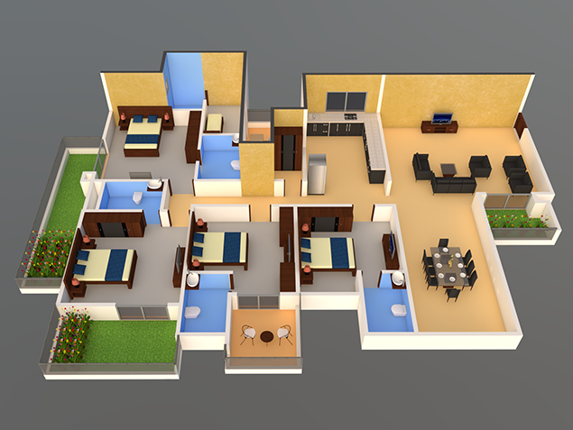 3DFloorPlan of Mana Foresta