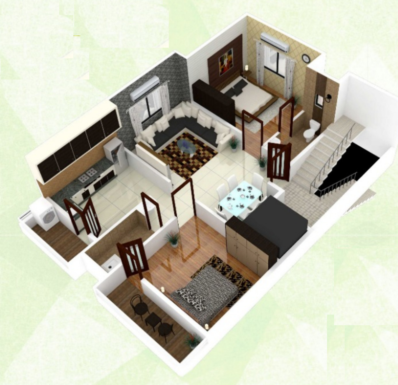 3DFloorPlan of Trinetra Shevantai Vitthal