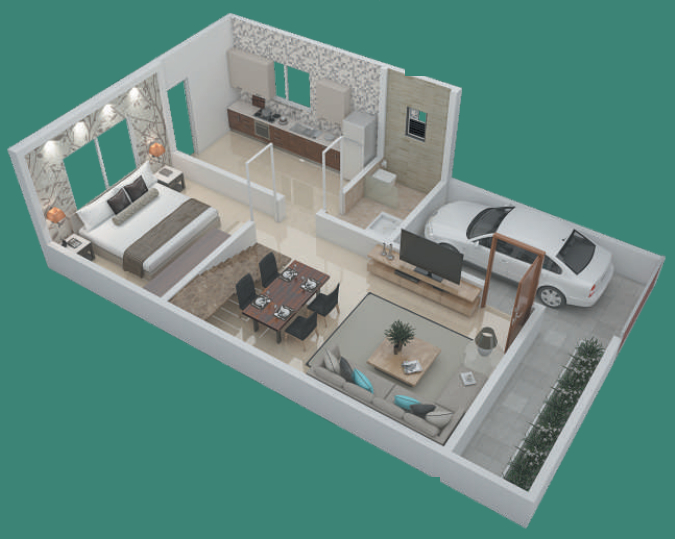 3DFloorPlan of Matoshree Silver Nest