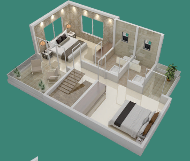 3DFloorPlan of Matoshree Silver Nest