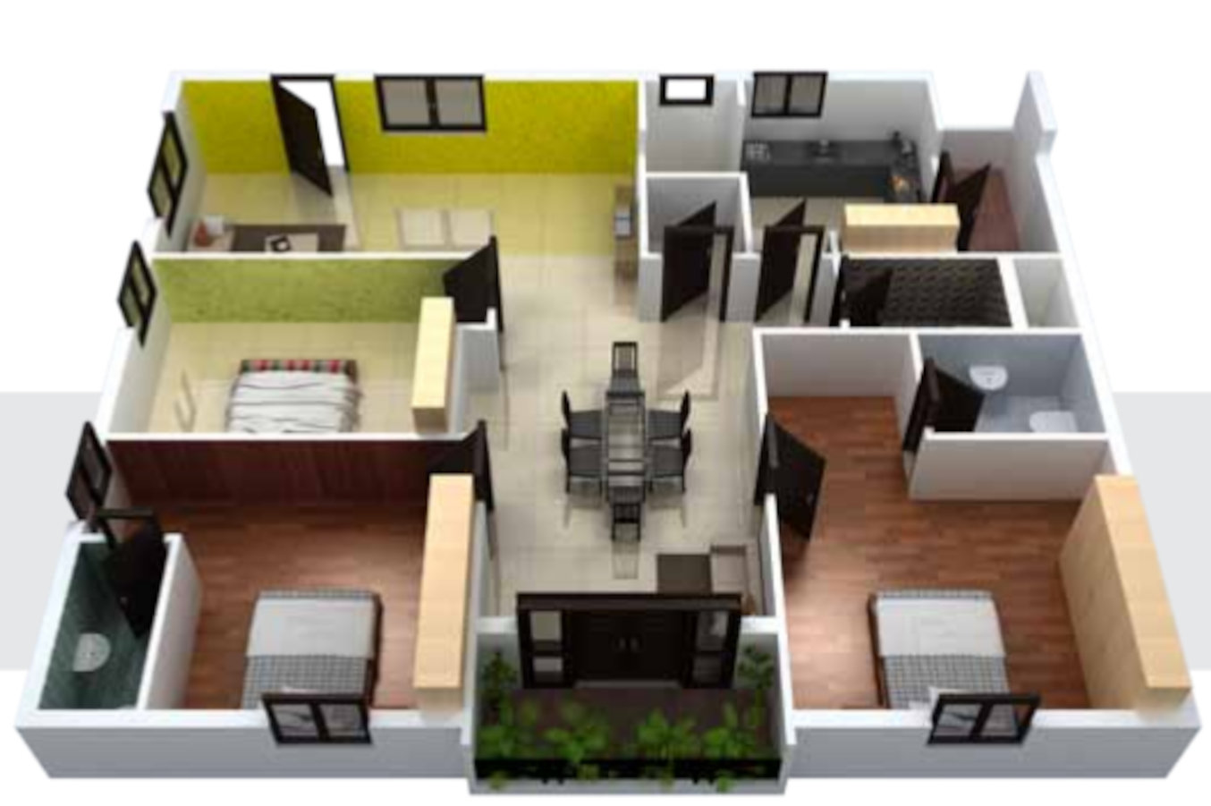 3DFloorPlan of JRT Dream Homes