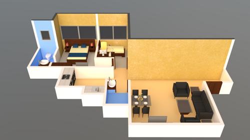 3DFloorPlan of Funsign Saylee Enclave