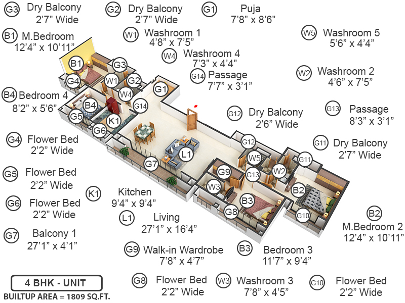 3DFloorPlan of Florence