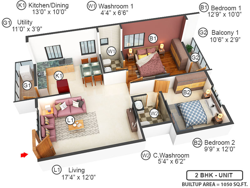 3DFloorPlan of SLV Grand