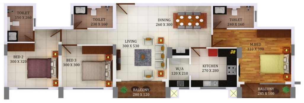 3DFloorPlan of Accord Metropolis