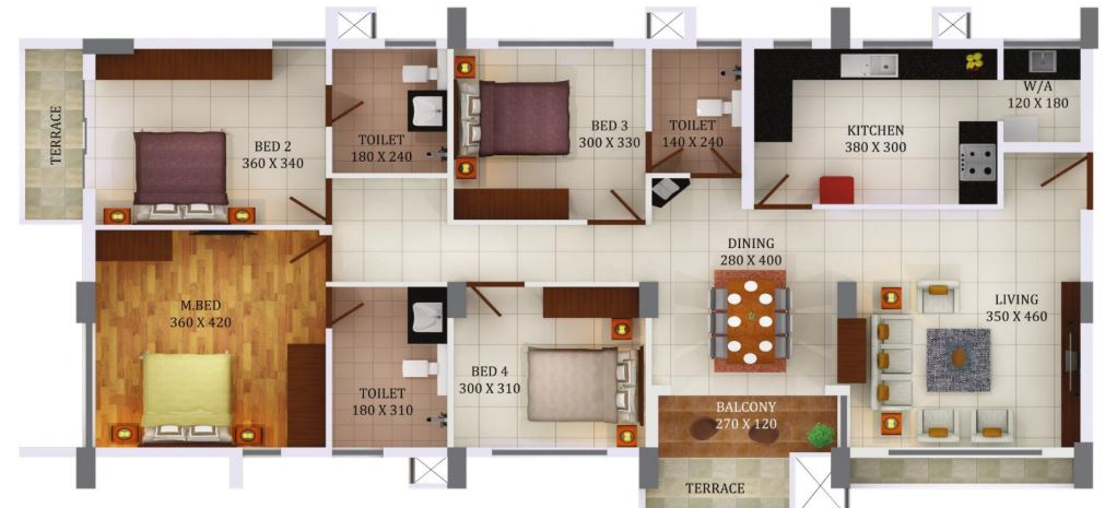 3DFloorPlan of Accord Metropolis