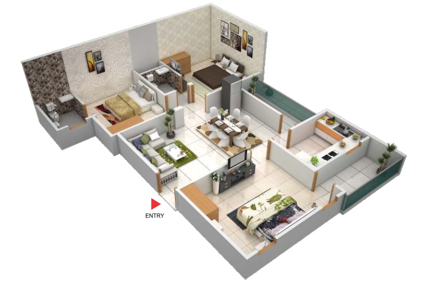 3DFloorPlan of KBC 26