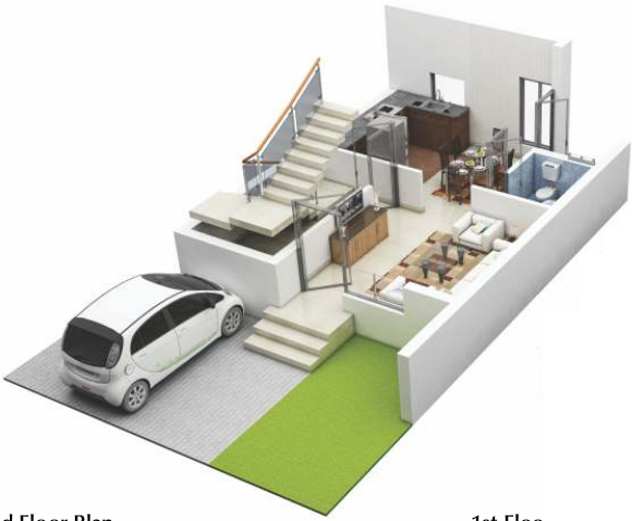 3DFloorPlan of Surya Hope City Villa
