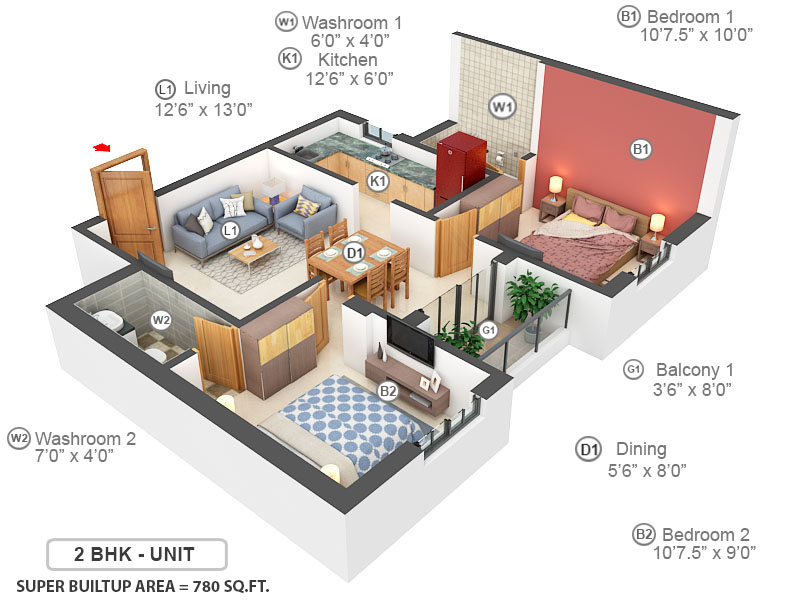 3DFloorPlan of GP Imperial