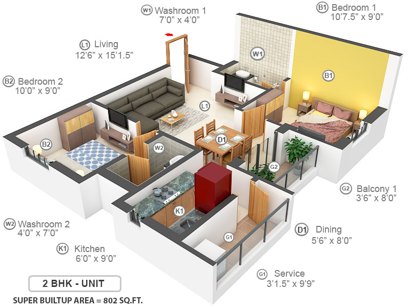 3DFloorPlan of GP Imperial