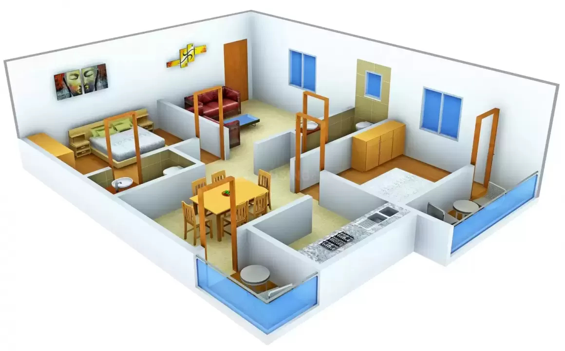 3DFloorPlan of Hallmark Ruby