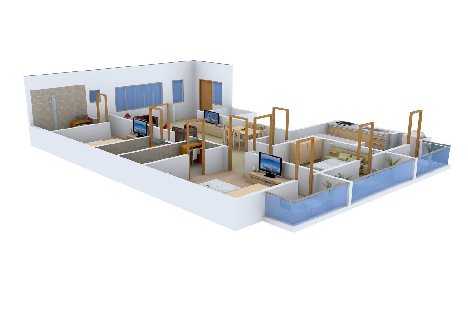 3DFloorPlan of Sri Shivashakthi Sri Nilaya
