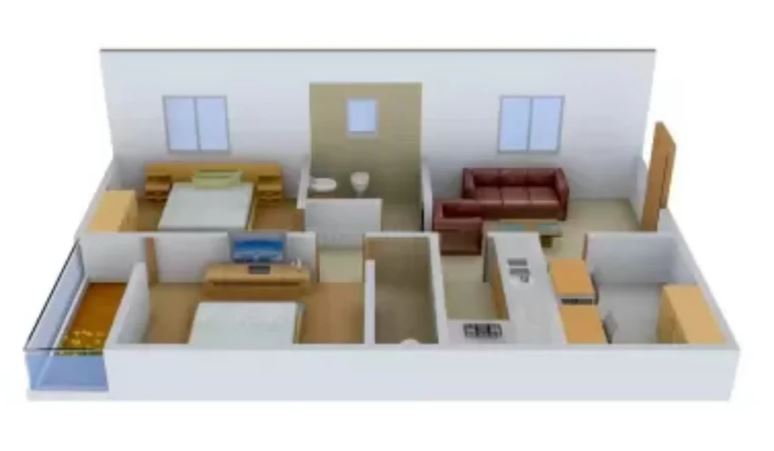 3DFloorPlan of Abhinava Vrindaban Garden