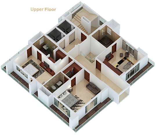 3DFloorPlan of Sangam Prive