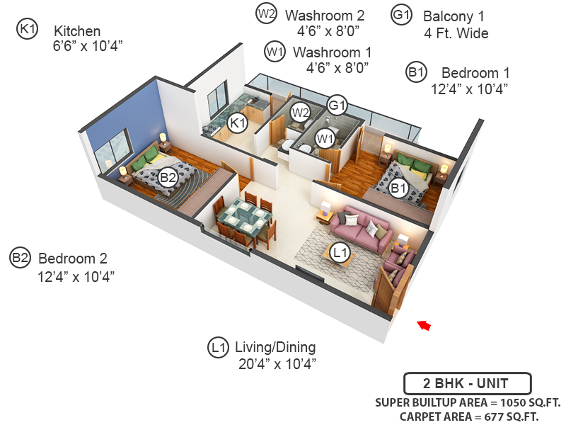 3DFloorPlan of Eswar Vanamali