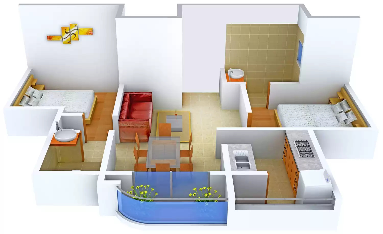 3DFloorPlan of CMRS Ritz Boulevard