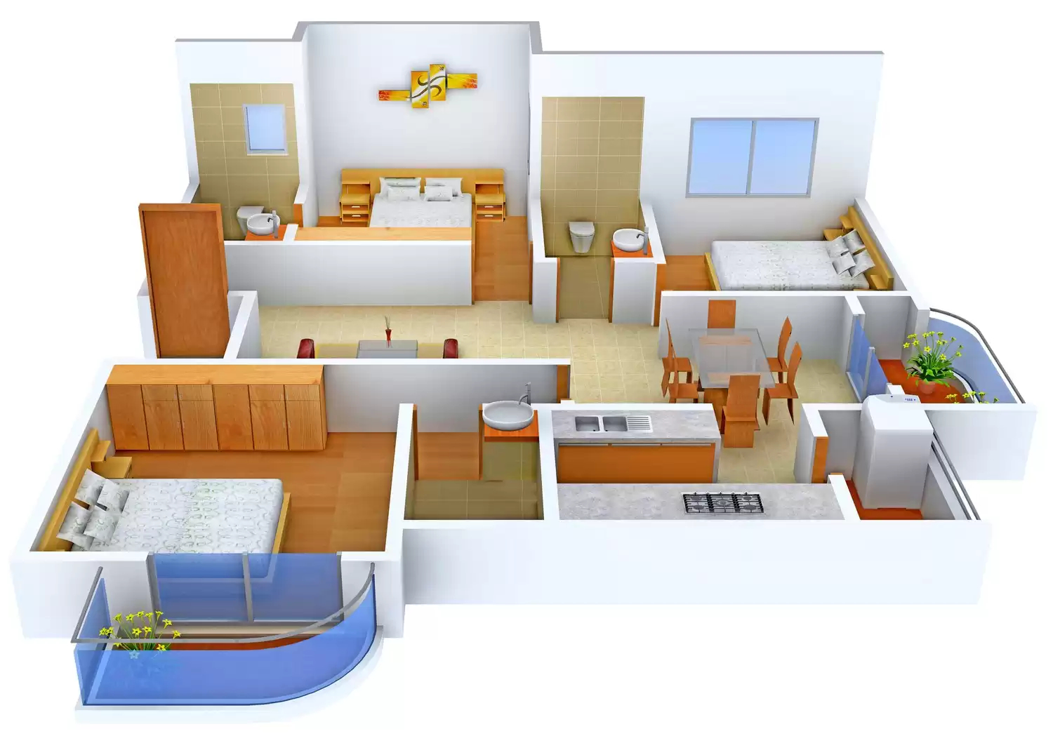 3DFloorPlan of CMRS Ritz Boulevard