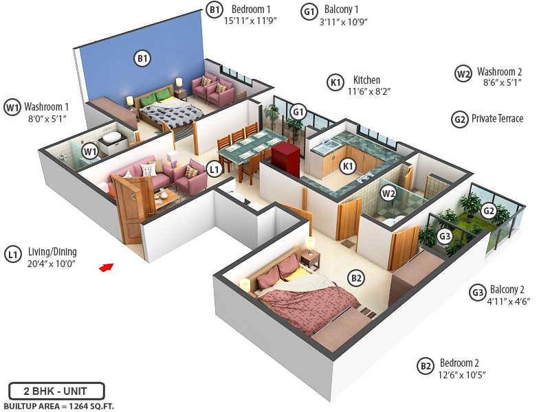 3DFloorPlan of Casagrand First City