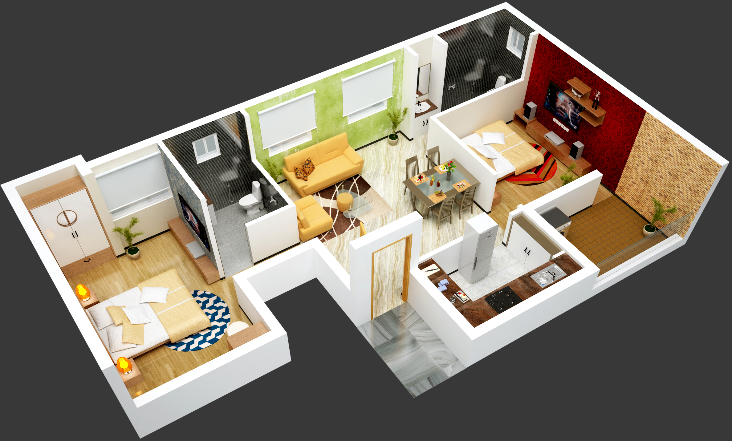 3DFloorPlan of Sai Guga
