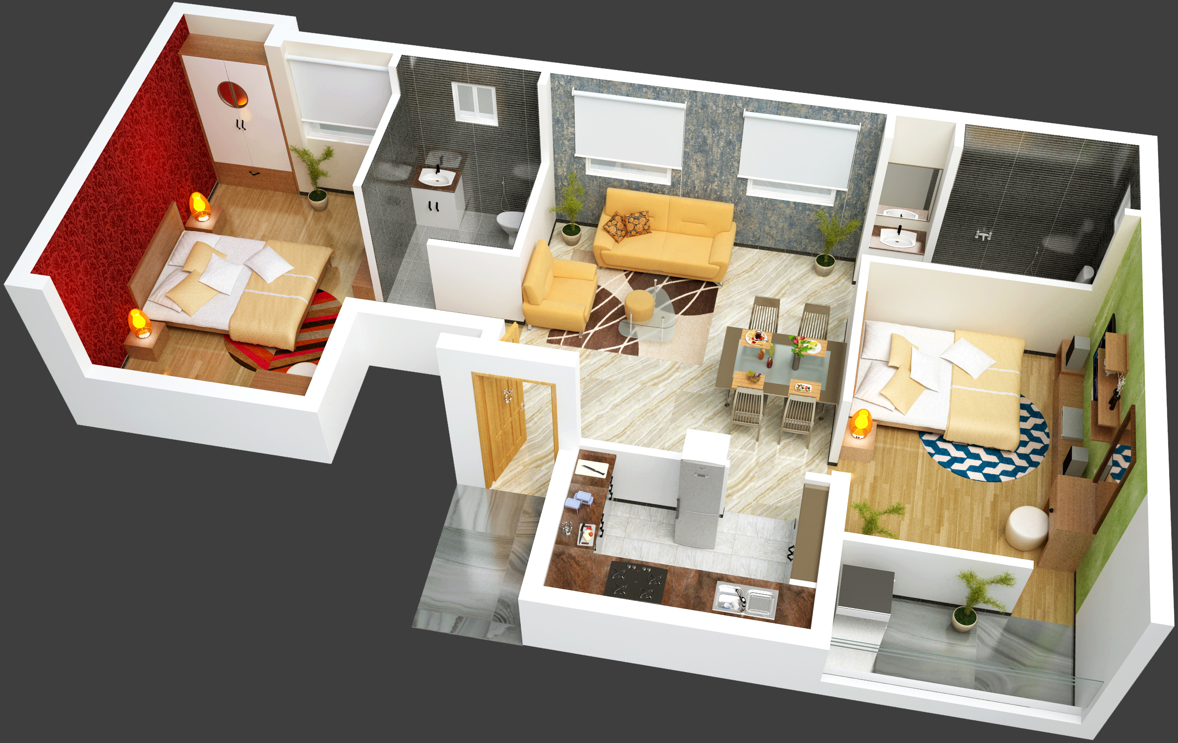 3DFloorPlan of Sai Guga