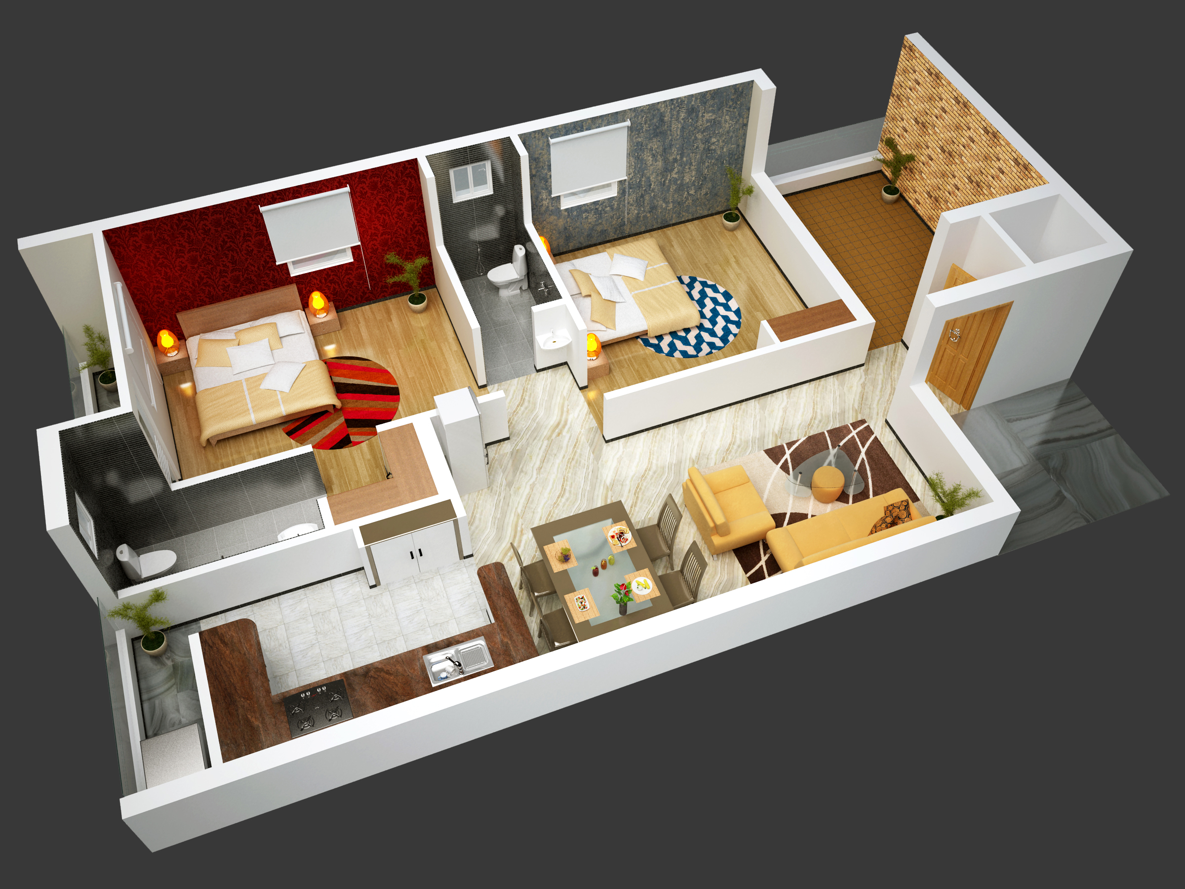 3DFloorPlan of Sai Guga