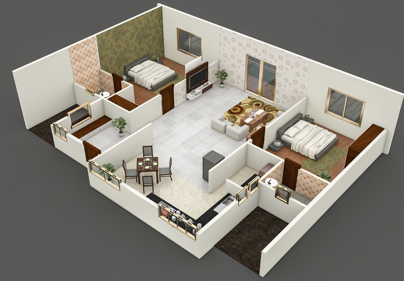 3DFloorPlan of Pramur Aster
