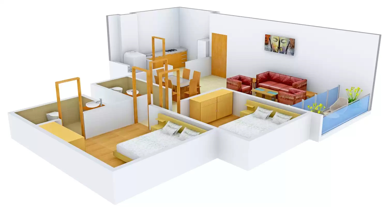 3DFloorPlan of Fire The Empyrean Grande Amity Apartments