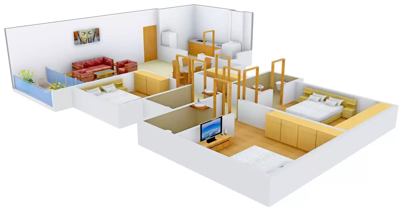 3DFloorPlan of Fire The Empyrean Grande Amity Apartments