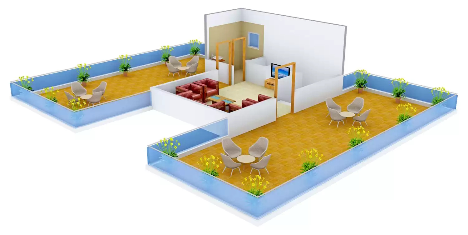 3DFloorPlan of Fire The Empyrean Grande Amity Apartments