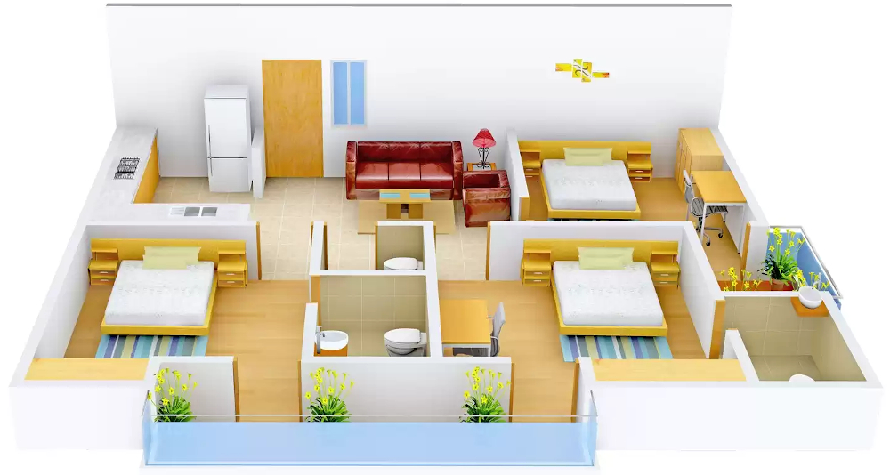 3DFloorPlan of Tower