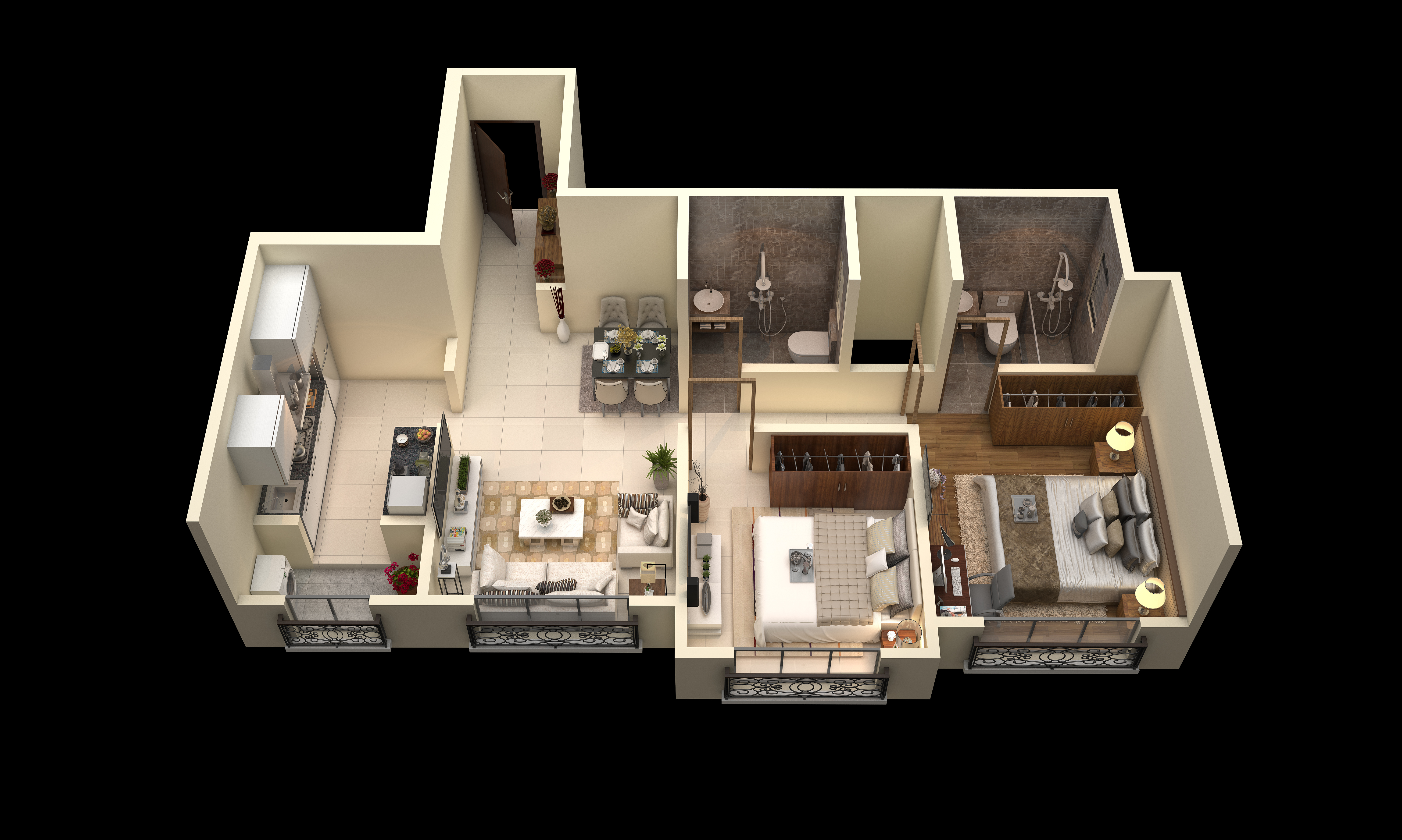 3DFloorPlan of SB Cornerstone