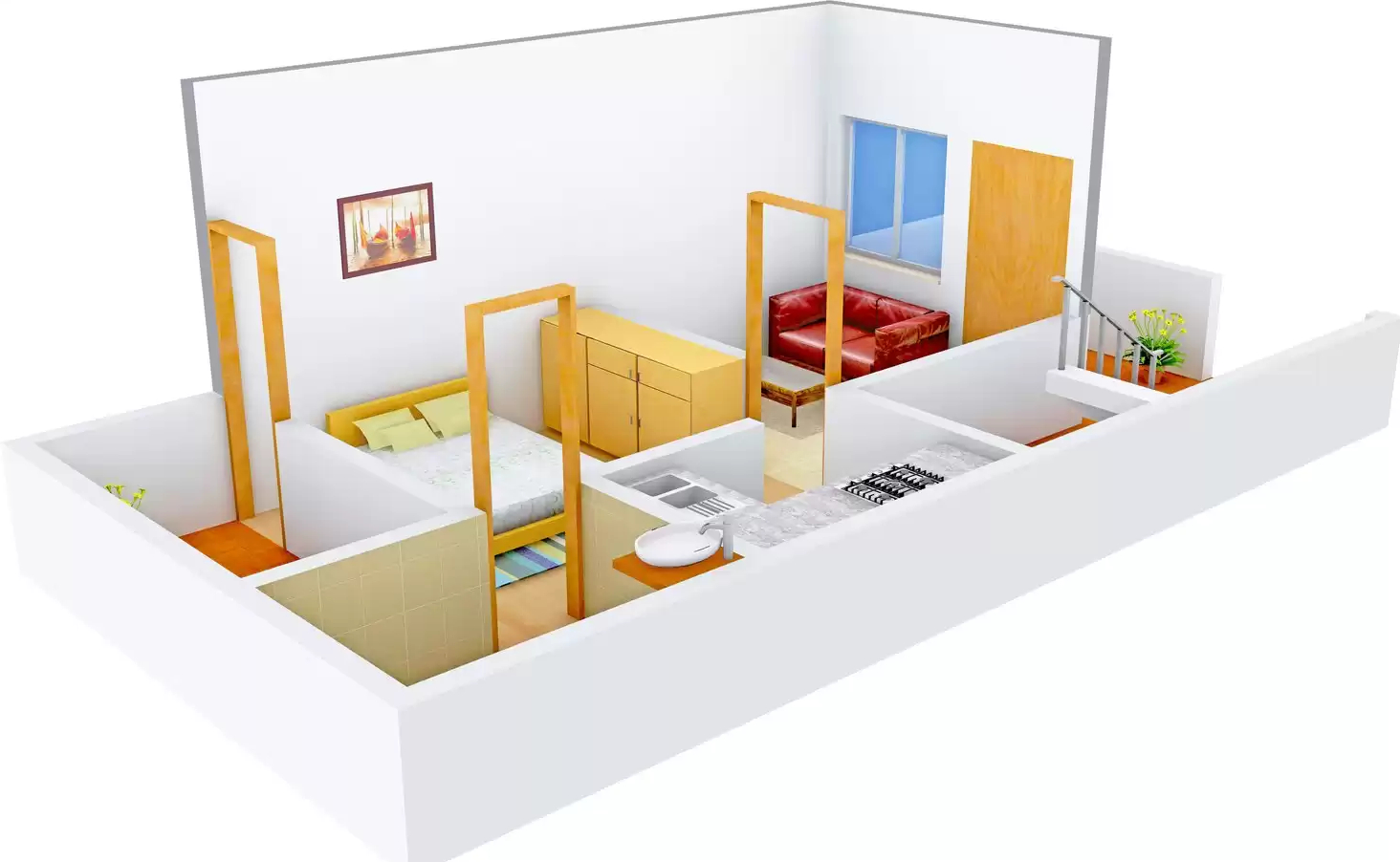 3DFloorPlan of Pawan Associates House 1