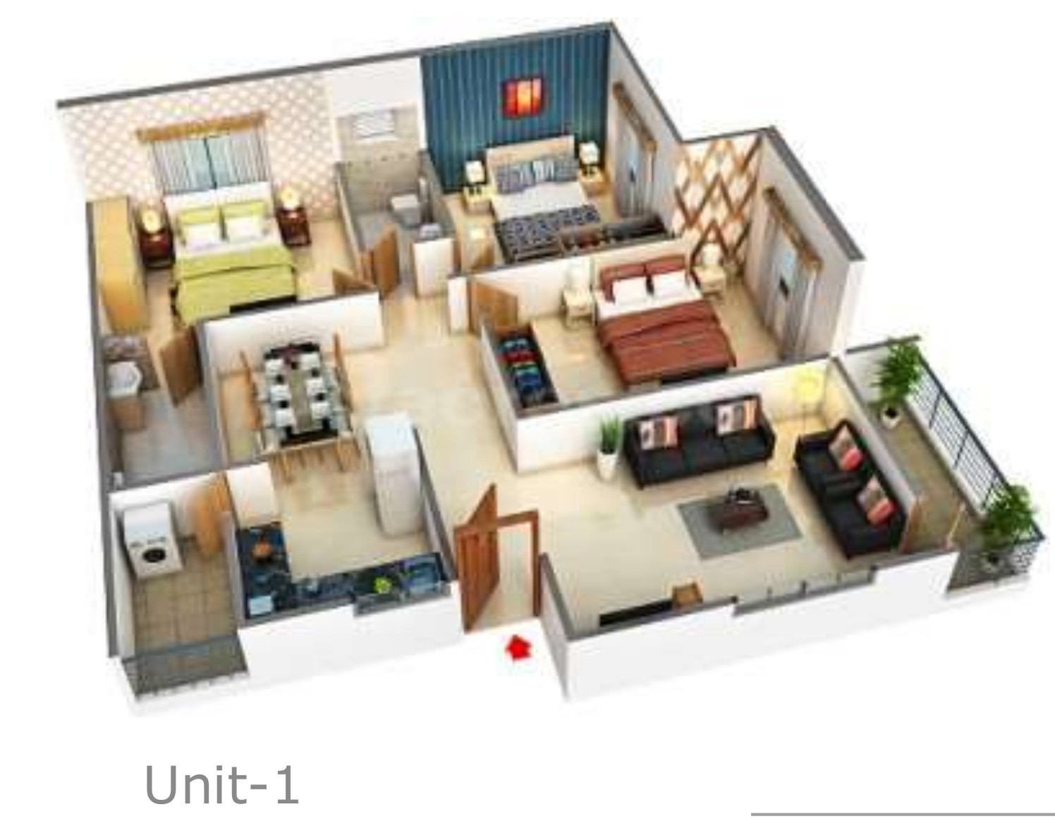 3DFloorPlan of Sai Skanda