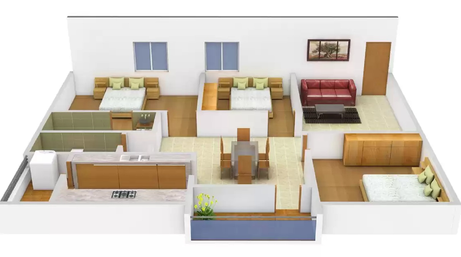 3DFloorPlan of DS Highend Amritsar