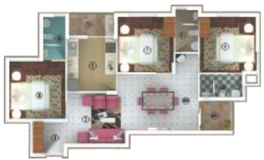 3DFloorPlan of Siddhi Kedar